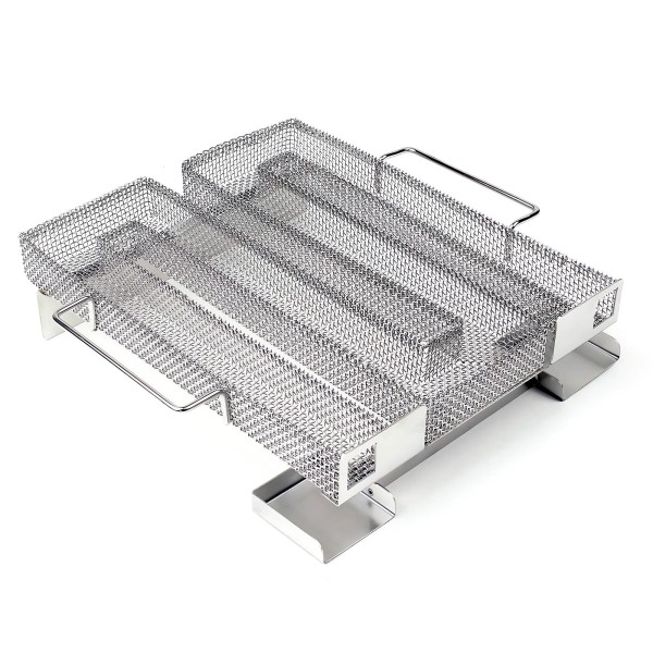 BBQ Edelstahl Kaltraucherzeuger 22,5x22,5x5cm