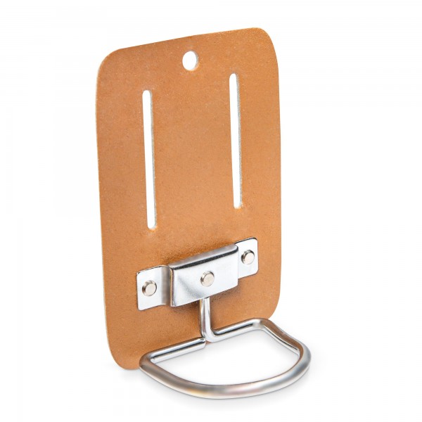 Leder Hammerhalter mit Stahlbügel für Gürtel - 100x50mm