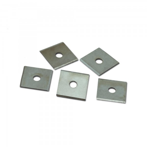 5 x Ersatzklinge für Kantenhobel - Quadratform - 24 x 23 mm