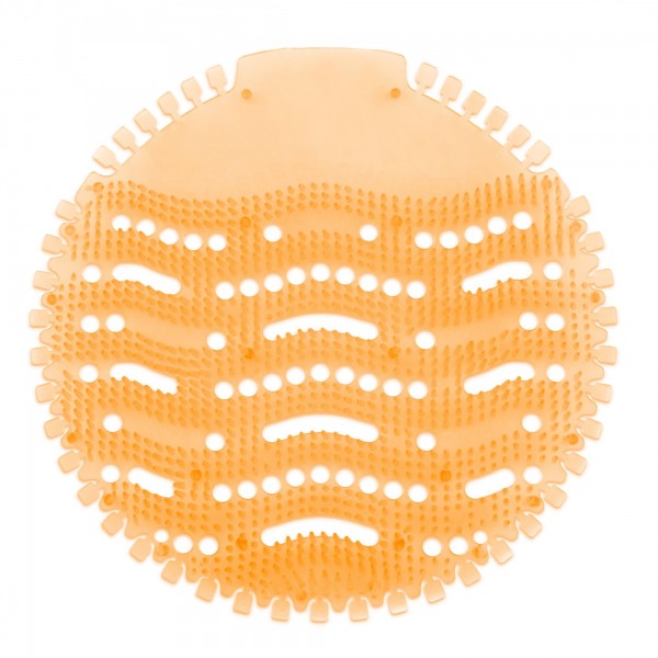Urinaleinlage mit Mangoduft - orange - 17 cm Durchmesser