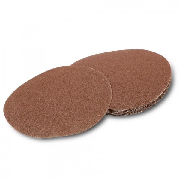 10 Stück Klett Schleifscheiben - 150 mm / K80