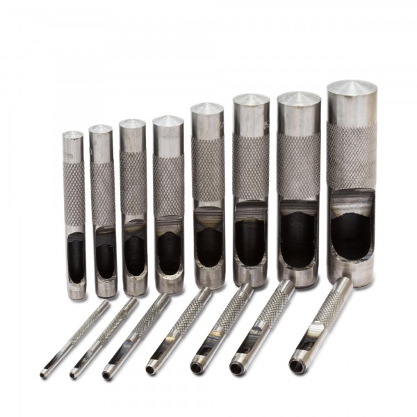 15 tlg Locheisensatz (2 - 22 mm) - Länge 80 - 110 mm