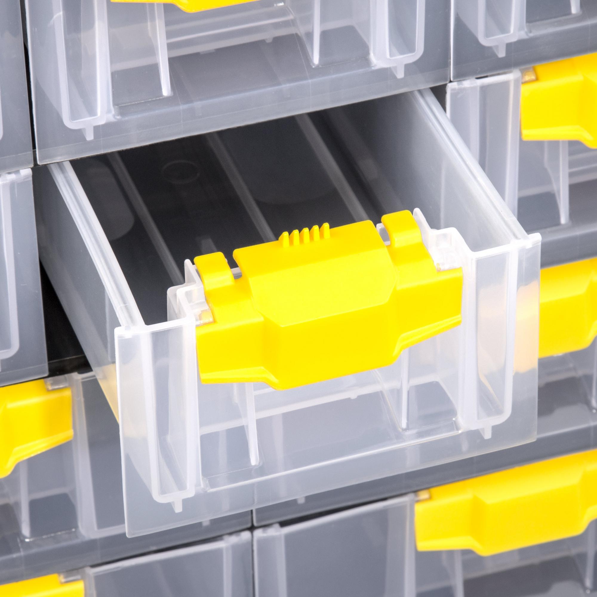 Sortimentskasten 26 cm mit 6 Schubladen -YELLOW LINE- | Lagersysteme