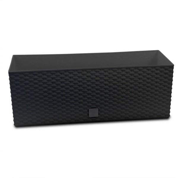 Bewässerungskasten Rattan 51 cm anthrazit