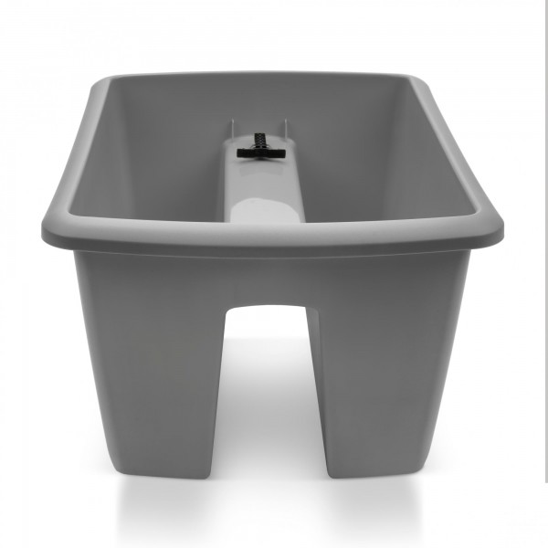Blumentopf für Balkongeländer - grau - 398 mm | Pflanztöpfe & Kästen