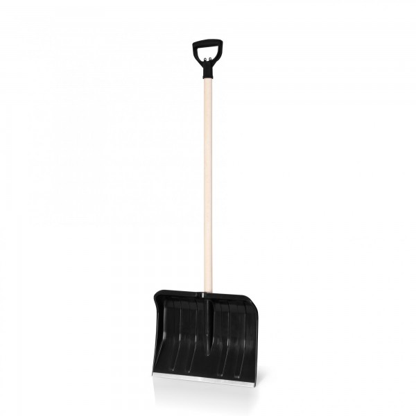 Schneeschieber 41 cm mit Holzstiel