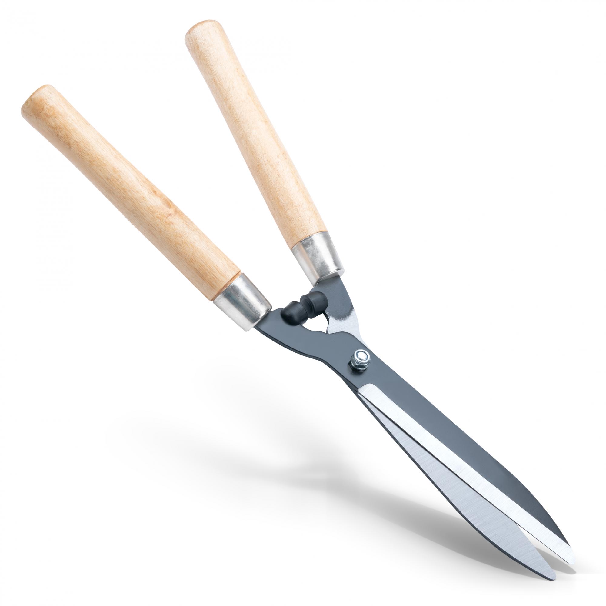 Manuelle Heckenschere mit Holzgriffen + Gummipuffer - 525 mm