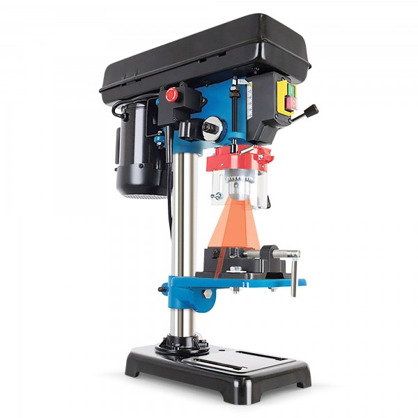 500 W Säulenbohrmaschine + Laser - 5 Gänge - 3-16 mm