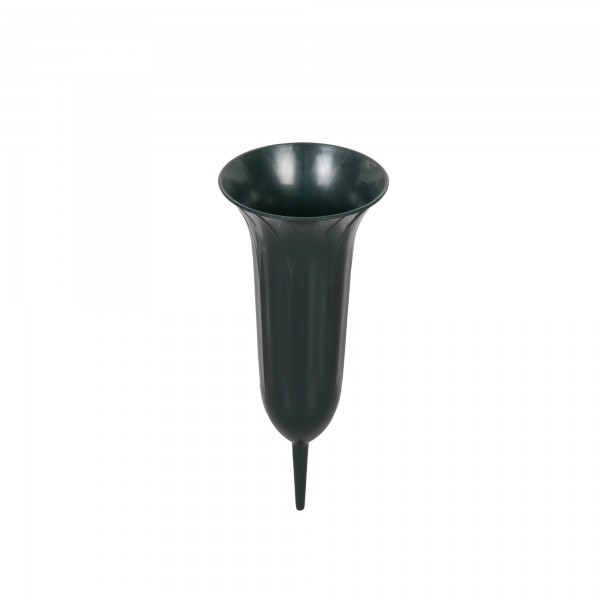 Grabvase 21 cm dunkelgrün