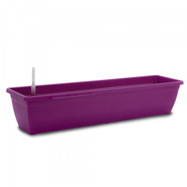 Bewässerungskasten 80 cm AquaToscana purple + Wasserstandsanzeiger