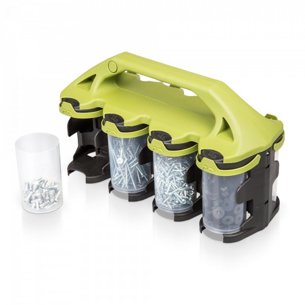 Kleinteilemagazin mit 8 Behältern - je 210 ml Volumen | Lagersysteme