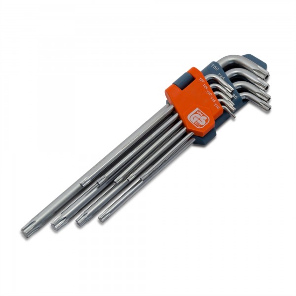 9 tlg. CV Torxschlüsselsatz PREMIUM - Größen T10 - T50