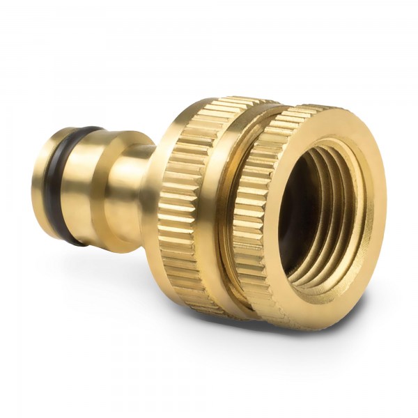 3/4" & 1/2" IG Messing Hahnverbinder BRASS inkl. Dichtung