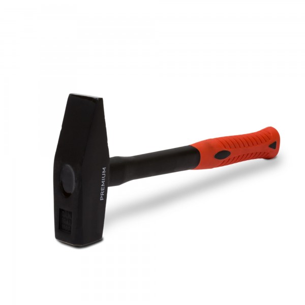1000 g Schlosserhammer mit Fiberglasstiel - 35,5 cm Länge