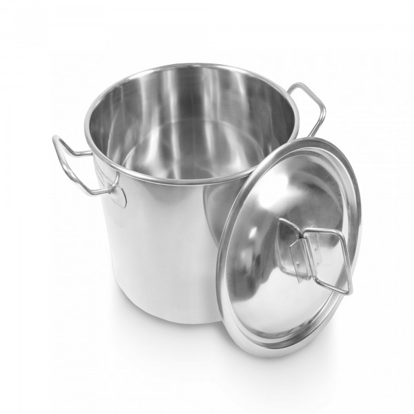 Schengler Edelstahl Kochtopf 12 Liter - 25 x 25 cm + Deckel
