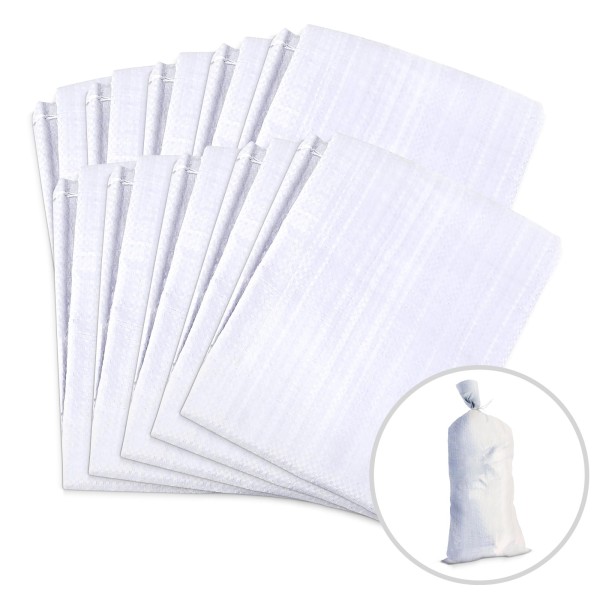 10 strapazierfähige Sandsäcke - 750 x 330 mm - 80g/m²