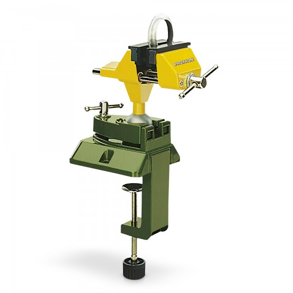 Feinmechanikerschraubstock mit Zwinge & Kugelgelenk - 70mm