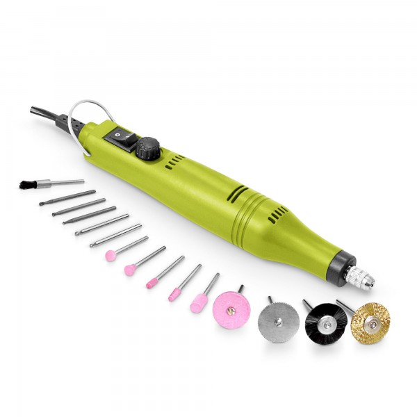 30-tlg. Stabschleifer-Set mit Trafo - 18 Volt